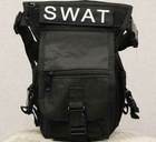 Тактична поясна сумка Swat Tactical з кріпленням на стегнах Black (300-black) - зображення 5