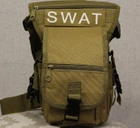 Тактична поясна сумка Swat Tactical з кріпленням на стегна Coyote (300-coyote) - зображення 6