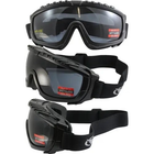 Защитные очки-маска Global Vision Ballistech-1 (smoke) Anti-Fog, черные - изображение 3