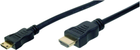 Кабель Digitus HDMI-mini HDMI (AM/СM) High Speed 2 м Black (AK-330106-020-S) - зображення 1