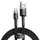 Кабель Baseus Cafule Type-C 2A (2m) (gray/black)