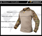 Рубашка тактическая убакс Idogear с налокотниками UBACS Shirt Размер XXL Мультикам - изображение 2