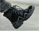 Тактичні водостійкі шкіряні бойові черевики 42 розмір Чорний (Alop) - изображение 3
