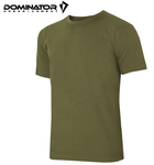 Чоловіча футболка Dominator XL Олива (Alop) зі 100% бавовни без бічних швів з круглим горлом короткими рукавами для полювання риболовлі активного відпочинку - зображення 2