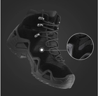 Тактичні водостійкі шкіряні бойові черевики 40 розмір Чорний (Alop) - зображення 5