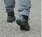 Тактичні водостійкі шкіряні бойові черевики 40 розмір Чорний (Alop) - зображення 10