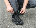 Тактичні водостійкі шкіряні бойові черевики 43 розмір Чорний (Alop) - изображение 8