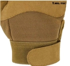 Перчатки мужские Mil-Tec размер М для полиции с защитой от ударов защита рук на липучке и дышащим материалом гибкие Койот - изображение 7