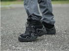 Тактичні водостійкі шкіряні бойові черевики 45 розмір Чорний (Alop) - зображення 9