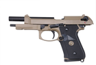 Пістолет Beretta M9A1 GBB Tan/Black Full Metal [WE] - зображення 6
