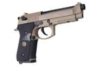 Пістолет Beretta M9A1 GBB Tan/Black Full Metal [WE] - зображення 8