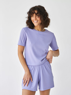 Пижама (футболка + шорты) женская больших размеров BARWA garments 0315/313 XL Сиреневая (2113153134220)
