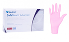 Перчатки нитриловые текстурированные Medicom S 100 шт/уп Розовые - изображение 1