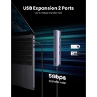 Док-станція Ugreen CM418 10919 USB3.0 Type-C HDMI/USB 3.0x2/RJ45/PD сіра