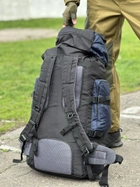 Рюкзак туристичний на 90 л. Tactic військовий рюкзак без каркасу колір Синій Tur90-blue - зображення 9