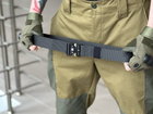Тактичний ремінь для брюк Tactic військовий ремінь з пряжкою Black (810-black) - зображення 4