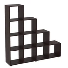 Шкаф книжный с открытыми полками Компанит КШ-20 Венге темный 140х29,2х139 см