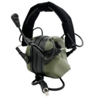 Активні тактичні навушники з мікрофоном Earmor M32 MOD4 Olive + батарейки - зображення 2
