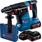 Бесщеточный аккумуляторный перфоратор Bosch GBH 187-LI, 2 аккум. GBA 18V 5.0Ah, быстрозарядное устройство GAL 1880 CV в кейсе (0611923021)