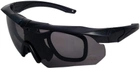Защитные очки Buvele для спортивной стрельбы 3 линзы съёмный адаптер-оправа (Z13.12.5.8.005) - изображение 4