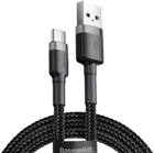 Кабель Baseus Cafule Cable USB for Type-C 100cм|3.0A Gray/Black (CATKLF-BG1)