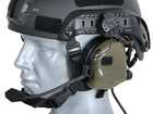 Навушники активні тактичні на шолом EARMOR M32H ОЛИВА - изображение 9