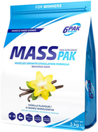 Гейнер 6PAK Nutrition Mass Pak 3000 г Ваніль (5902811813532) - зображення 1