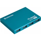 USB-хаб Defender 83505 Septima Slim 7-port USB2.0 активный алюминиевый корпус синий металлик