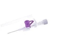 Канюля внутривенная с инъекционным клапаном Medicare 26 G (тип Венфлон, фиолетовый ) 50 шт - изображение 1