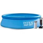 Надувной бассейн Intex 244х61 см, 1894 л, с тентом, подстилкой и насосом (IP-173179)