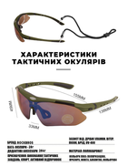 Защитные очки тактические с поляризацией- RockBros -5 комплектов линз-Олива - изображение 8