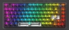 Проволочная механическая клавиатура с возможностью горячей замены, 82 клавиши, переключатели Outemu, цветная подсветка RGB 16.8M, высокопрозрачные клавиатурные колпачки. Цвет – Черный. Английская раскладка (ENG) - изображение 8