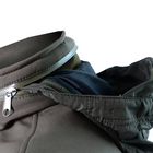 Армейская мужская куртка с капюшоном Soft Shell Оливковый XL (Kali) - изображение 3