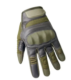 Захисні рукавички повнопалі FQMILITAR004 на липучці Оливковий XL (Kali) - зображення 3
