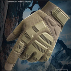 Перчатки полнопалые с защитой на липучке FQ16SDF007 Оливковый М (Kali) - изображение 5