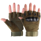 Захисні рукавички похідні армійські мисливські FQ16S007 Оливковий XL (Kali) - зображення 1