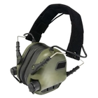 Тактичні навушники Earmor EARMOR M31 MOD4 із шумозаглушенням Зелений (1012-425-00) - зображення 1