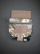 Напашник сумка, паховый подсумок тактический утилитарный с креплением к плитоноске на велкро Пиксель - изображение 6