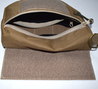 Напашник сумка, паховий підсумок тактичний утилітарний з кріпленням до плитоноски на велкро Койот - зображення 6