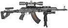 Пистолетная рукоятка FAB Defense AGR-47 прорезиненная для АК-47/74 (полимер) черная - изображение 2