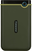 Dysk Twardy Transcend StoreJet 25M3G 2TB TS2TSJ25M3G 2,5" USB 3.1 Gen1 Zewnętrzny Wojskowy Green - obraz 1