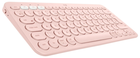 Klawiatura bezprzewodowa Logitech K380 Multi-Device Bluetooth Rose (920-009867) - obraz 3