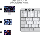 Клавіатура бездротова Logitech MX Keys Mini For Mac Wireless Illuminated Pale Grey (920-010799) - зображення 5
