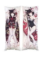 Подушка дакимакура Неко Azur Lane Кошачий рай декоративная ростовая подушка для обнимания 50*150