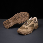 Черевики тактичне взуття кросівки полегшені (літо) натуральна гідрофобна шкіра Койот 44 - зображення 4