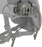 Кріплення адаптер на каску шолом HL-ACC-43-OD для навушників Peltor/Earmor/Walkers (olive) - зображення 3