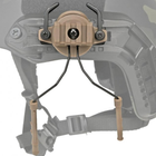 Кріплення адаптер на каску шолом HL-ACC-43-T для навушників Peltor/Earmor/Walkers tan - зображення 2