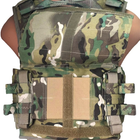Військова тактична Плитоноска для плит 300х250мм та бічним камербандом для кевлару, CORDURA 500D, колір Мультикам - зображення 6