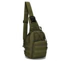 Тактическая нагрудная сумка Primo Sling однолямочная через плечо - Army Green - изображение 2