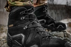 Водонепроникні черевики (берці) 41 розмір (26,9 см) тактичні (військові) трекінгові демісезонні Alligator Black (Чорні) M-tac для ЗСУ - зображення 12